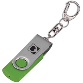 Flip Flash Keychain USB Drive 1GB
