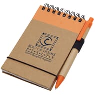 Jotter and matching pen set made of recycled material