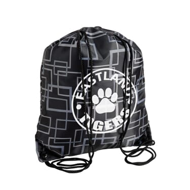Dressy Drawstring Backpack - Squares