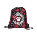 Dressy Drawstring Backpack - Circles