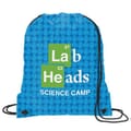 Dressy Drawstring Backpack - Distressed Dots