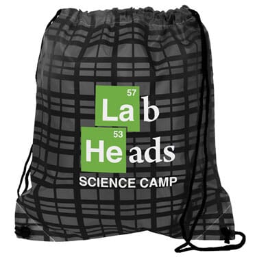 Dressy Drawstring Backpack - Plaid