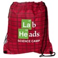 Dressy Drawstring Backpack - Plaid