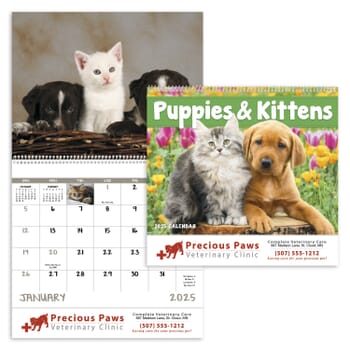 2026 Puppies &amp; Kittens Calendar - Spiral