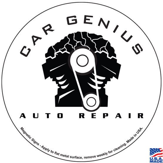 Car Magnet Large Circle