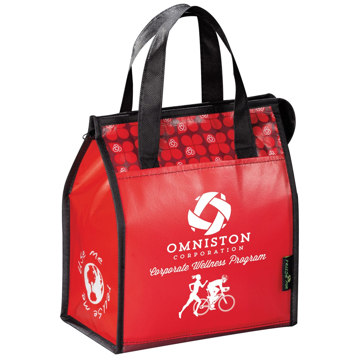 Laminated Designer Lunch Bag