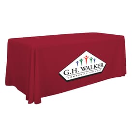 6ft Standard Table Throw - Full Color Front Panel