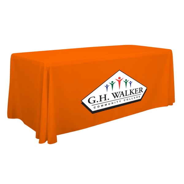 6ft Standard Table Throw - Full Color Front Panel