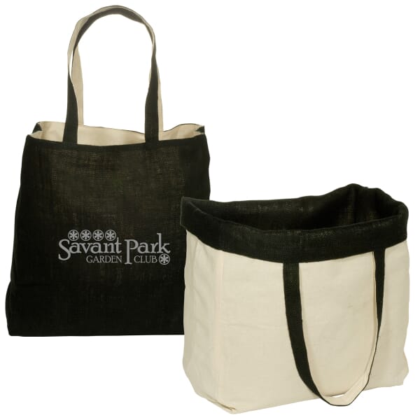 All-Natural Jute Reversible Tote