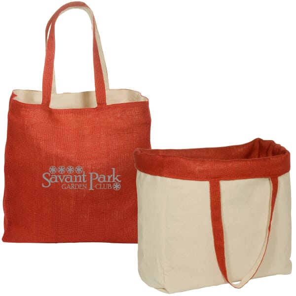 All-Natural Jute Reversible Tote