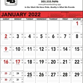 2020 Commercial Memo Calendar