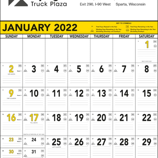 2021 Commercial Memo Calendar