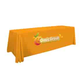 8ft Standard Table Throw - Full Color Front Panel