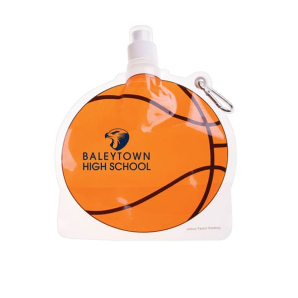 24 oz HydroPouch!™ Packable Bottle – Basketball