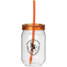 22 oz Color Pop Mason Jar Tumbler