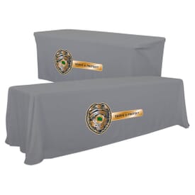 6ft to 8ft Convertible Table Throw - Full Color Front Panel