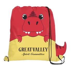 Paws 'N Claws Drawstring Backpack - Trex