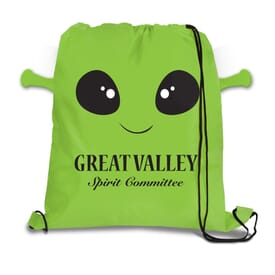 Paws 'N Claws Drawstring Backpack - Alien