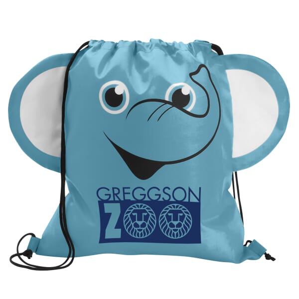 Paws ‘N Claws Drawstring Backpack – Elephant