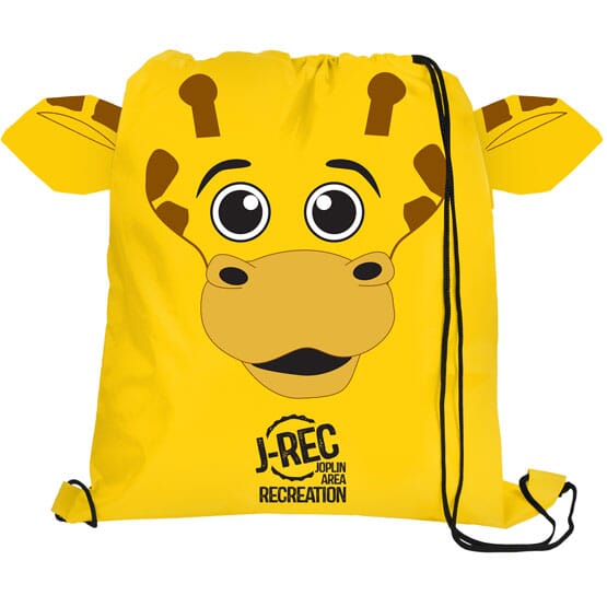 Paws ‘N Claws Drawstring Backpack – Giraffe