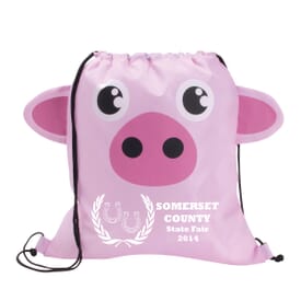 Paws ‘N Claws Drawstring Backpack – Pig