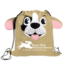 Paws &#8216;N Claws Drawstring Backpack &#8211; Dog