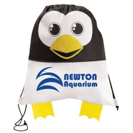 Paws &#8216;N Claws Drawstring Backpack &#8211; Penguin