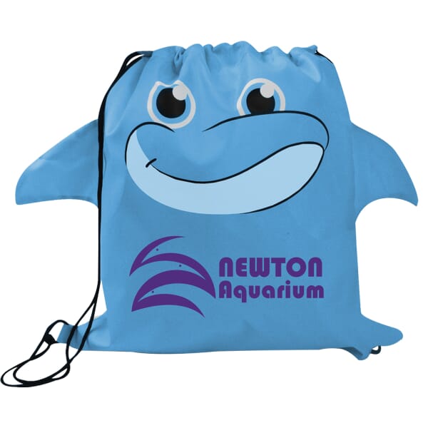 Paws ‘N Claws Drawstring Backpack – Dolphin