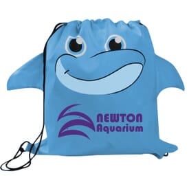 Paws &#8216;N Claws Drawstring Backpack &#8211; Dolphin