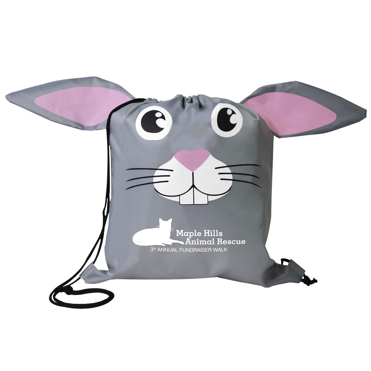 Paws ‘N Claws Drawstring Backpack – Bunny