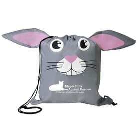 Paws &#8216;N Claws Drawstring Backpack &#8211; Bunny