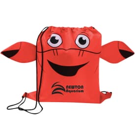 Paws &#8216;N Claws Drawstring Backpack &#8211; Crab