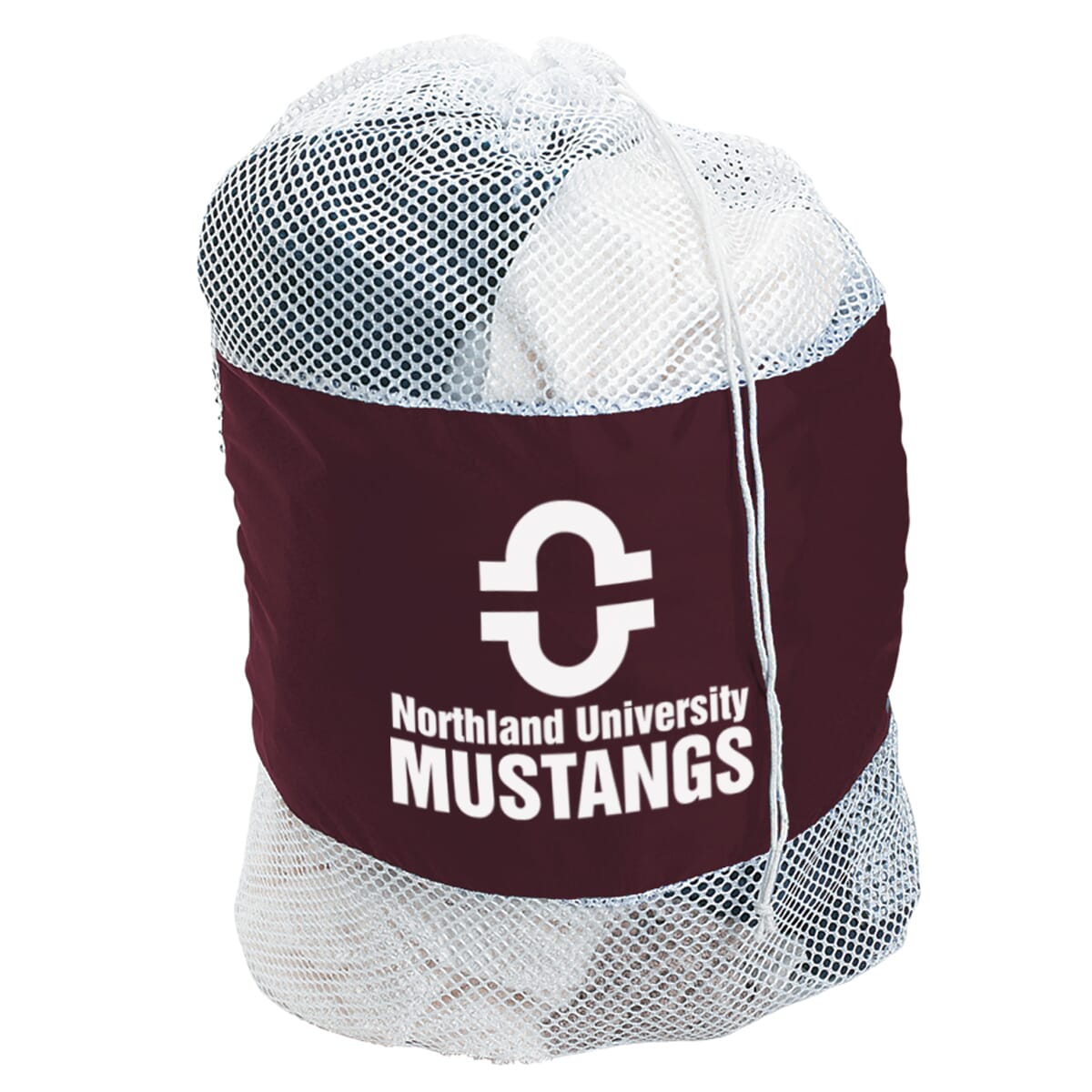 WHITE/BURGUNDY