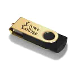 Metallic Pivot USB Drive 1GB