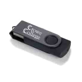 Metallic Pivot USB Drive 2GB