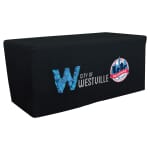 6ft Fitted Table Cover - Full Color Front Panel