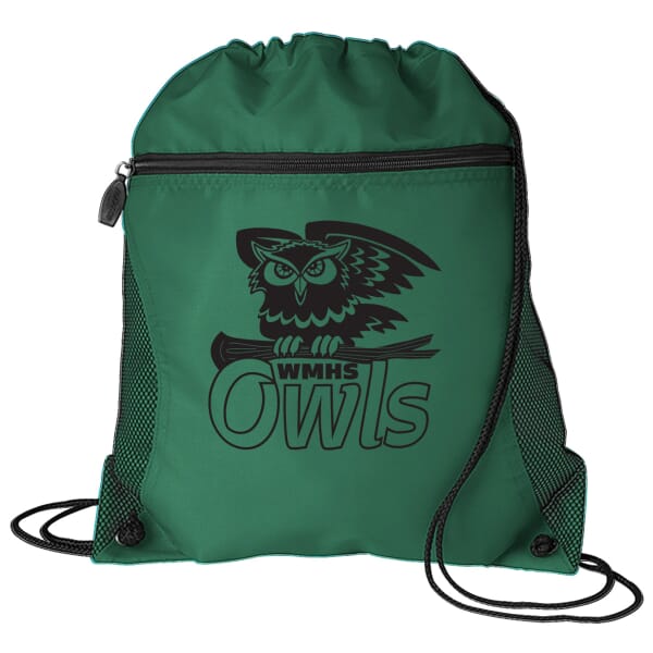 Zip-Front Drawstring Backpack