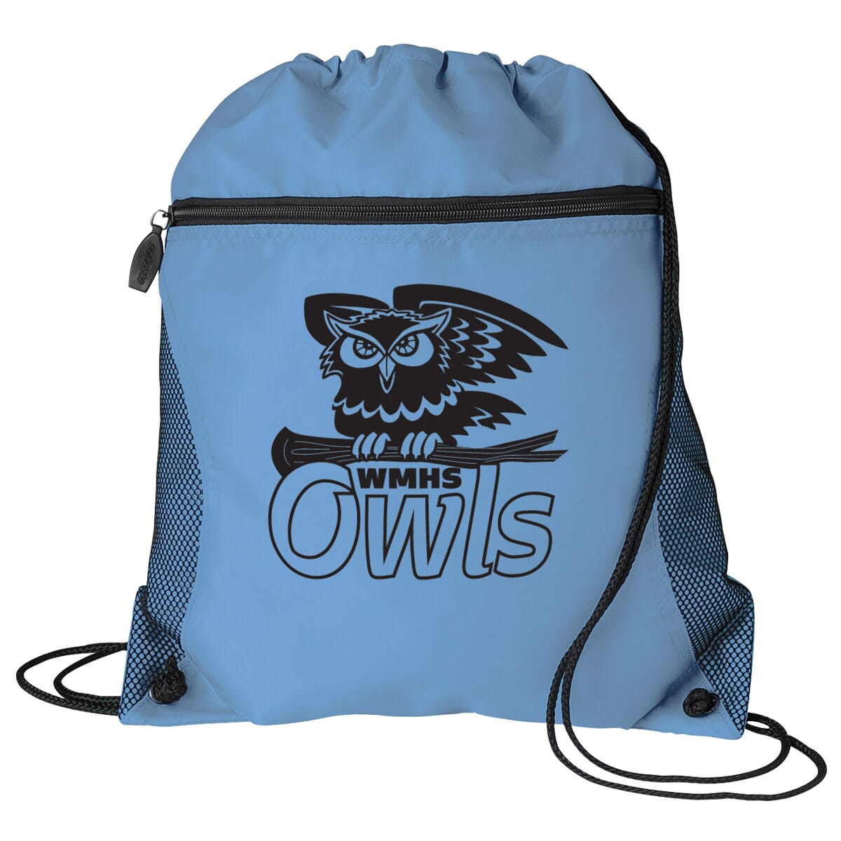 Zip-Front Drawstring Backpack