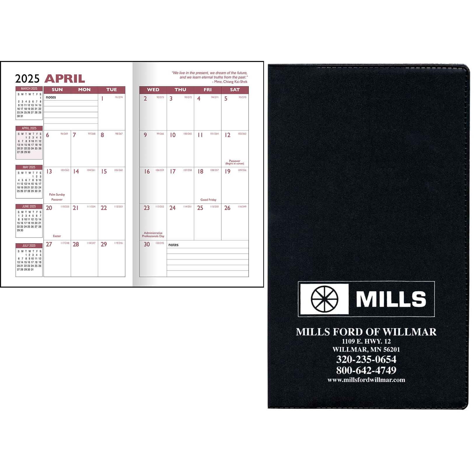 2025 14 Month Academic Pocket Planner