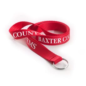 1/2" Polyester Lanyard w/ Split Ring