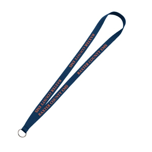 1/2" Polyester Lanyard w/ Split Ring