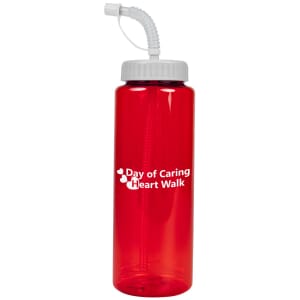 Sports Bottle with Bendy Straw
