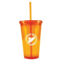 12oz Plastic Cups with Lids & Straws - 10 Pack Reusable Color