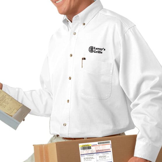 Easy Care Poplin Dress Shirt - Men's