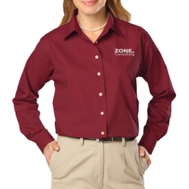 Easy Care Poplin Dress Shirt - Ladies'