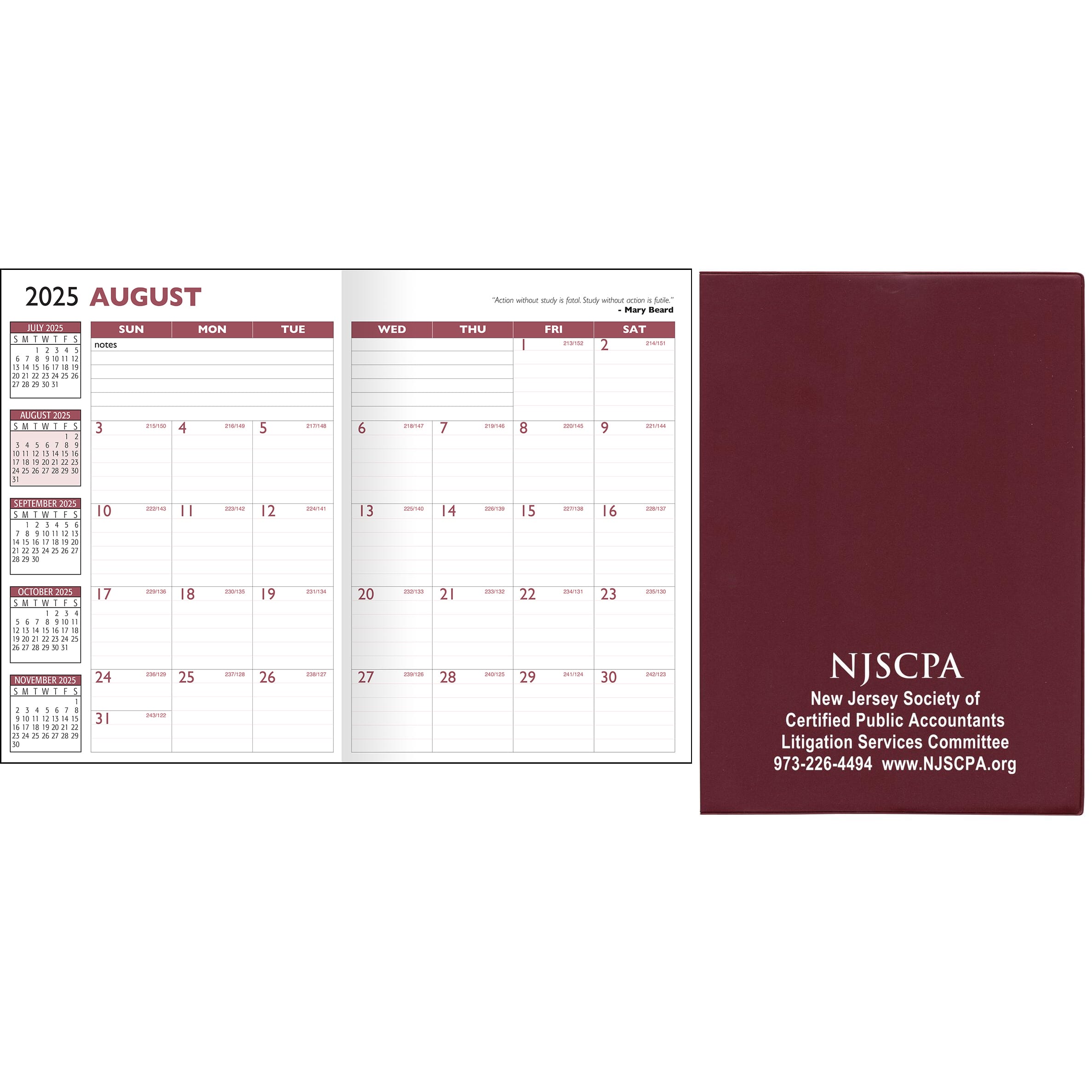monthly planner book with 14 months
