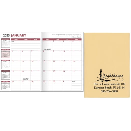 2025 13 Month Desk Planner