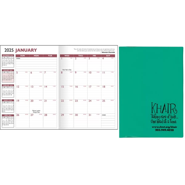 2020 13 Month Desk Planner