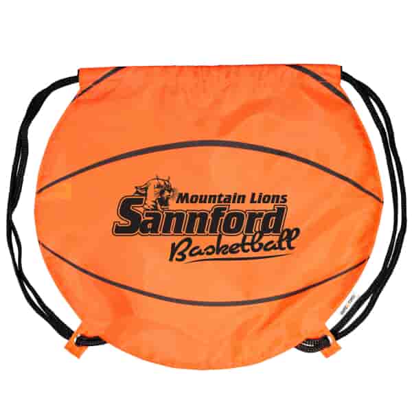 Game Time!® Drawstring Backpack -Basketball