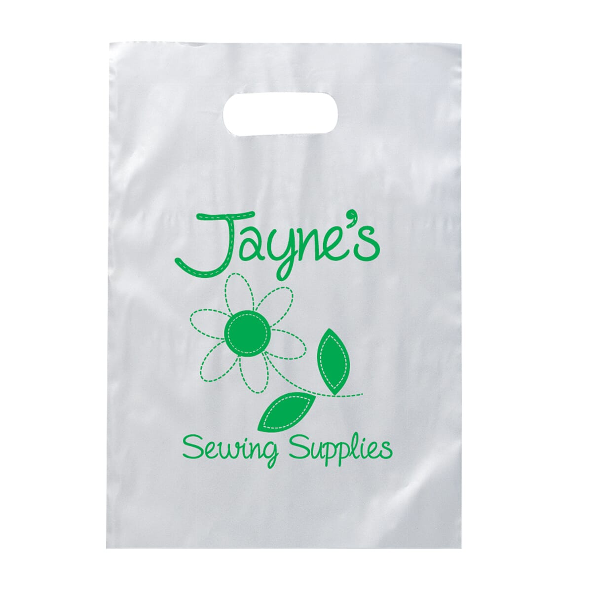 9 1/2" x 14" Frosty Die Cut Bag